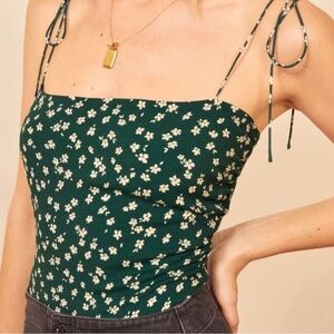 Reformation Lupe Floral Print Camisole